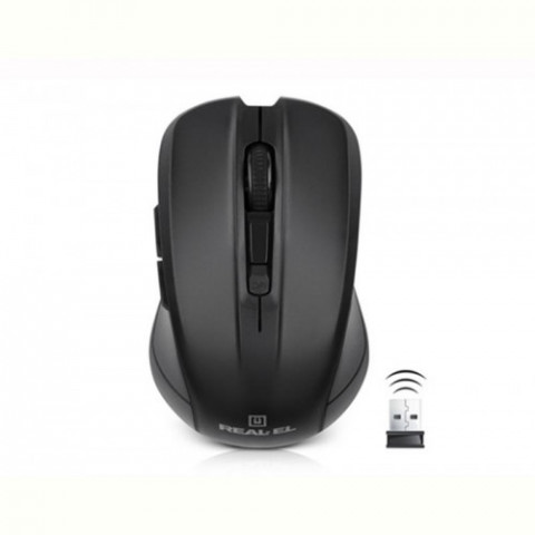 Мишка бездротова REAL-EL RM-307 Black USB
