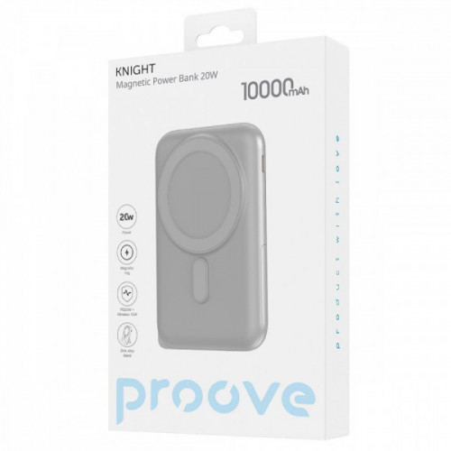 Портативна батарея Proove Knight 20W 10000mAh dark gray Купити в Україні