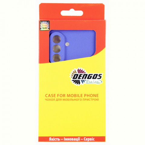 Чохол-накладка Dengos Carbon для Samsung Galaxy A37 5G SM-A376 Violet (DG-KM-201) + захисне скло