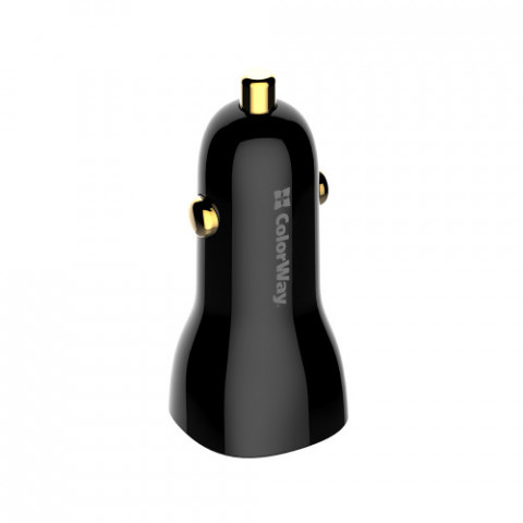 Автомобільний зарядний пристрій ColorWay Power Delivery Port PPS USB (USB-A + USB-C, 60W) Black (CW-CHA046PD-BK)