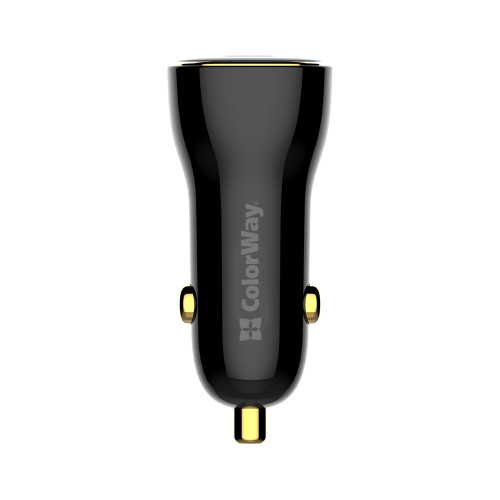 Автомобільний зарядний пристрій ColorWay Power Delivery Port PPS USB (USB-A + USB-C, 60W) Black (CW-CHA046PD-BK)