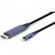 Кабель Cablexpert (CC-USB3C-DPF-01-6) USB-С-DisplayPort, 4K 60Hz, 1.8 м, Black