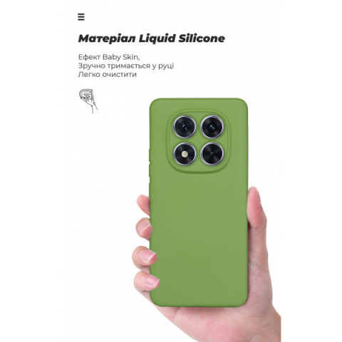 Чохол ArmorStandart ICON для Xiaomi Redmi Note 14 Pro 5G / Poco X7 Camera cover Green (ARM79829)