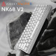 Дротова механічна клавіатура Ajazz NK68 V2 Red Switch (NK68-V2-R-S-W) Купити в Україні