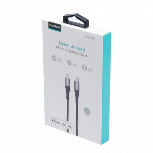 Кабель Choetech USB-C - Lightning, 2м (IP0041-BK)