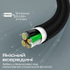 Кабель Promate xCord-CC200 USB Type-C - USB Type-C (M/M), 2 м, Black (xcord-cc200.black)