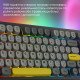 Клавіатура бездротова Ajazz AF98 Plus Black Gray Yellow (AF98-PLUS-BGY)