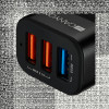 Автомобильний зарядний пристрій Canyon (3USB, 2.1A) Black (CNE-CCA07B)