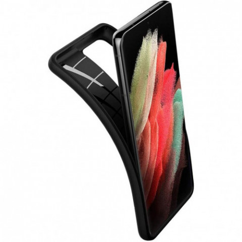 Чохол-накладка Spigen Core Armor для Samsung Galaxy S21 Ultra SM-G998 Matte Black (ACS02377)