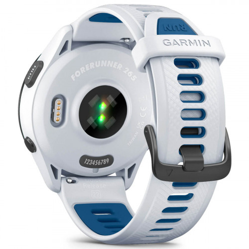 Смарт-годинник Garmin Forerunner 265 Black Bezel with Whitestone Case and Whitestone/Tidal Blue Silicone Band (010-02810-51)