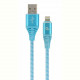 Кабель Cablexpert (CC-USB2B-AMLM-1M-VW) USB 2.0 A - Lightning, преміум, 1м, блакитний