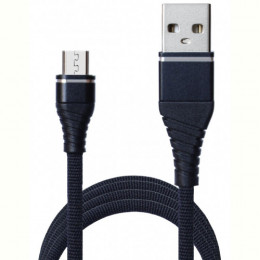 Кабель Grand-X USB-microUSB, Cu, 2.1A, 1.2м Black (NM012BK)