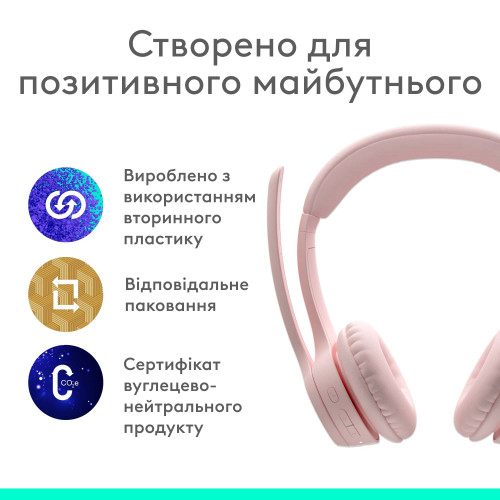 Bluetooth-гарнітура Logitech Zone 300 Wireless Off-White (981-001417)