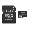 Карта памяти MicroSDHC 4GB Class 10 T&G + SD-adapter (TG-4GBSDCL10-01)