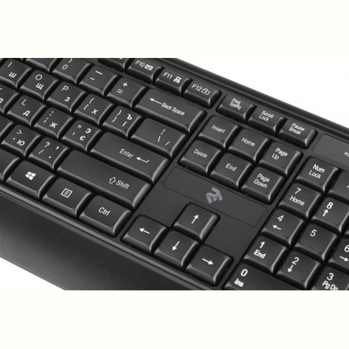 Клавіатура 2E KS130 Ukr (2E-KS130UB) Black USB