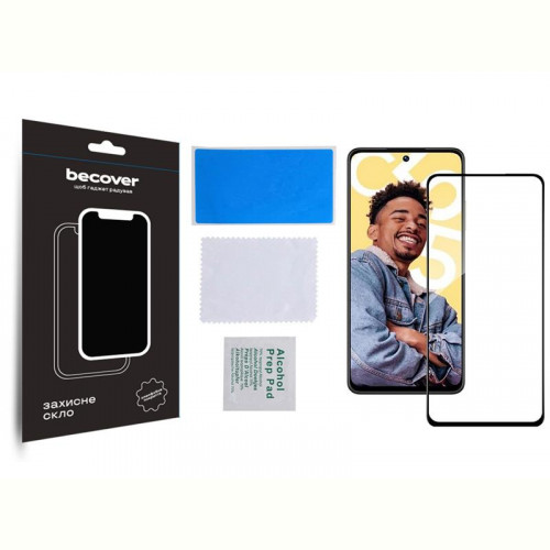 Захисне скло BeCover для Realme C55 Black (709765)