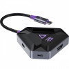 Type-C-Хаб Proove Gaming Spectre (2*USB3.0 + Type-C + PD100W + HDMI) dark gray Купити в Україні