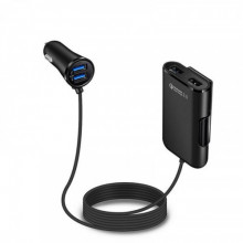 Автомобільний зарядний пристрій XoKo CQC-410 (4USB, 8А) Black (CQC-410-BK)