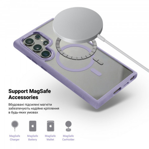 Чохол ArmorStandart Unit MagSafe для Samsung S24 Ultra Lavender (ARM74868)
