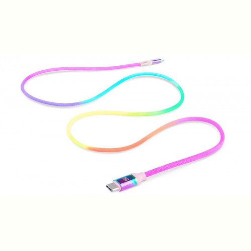 Кабель REAL-EL Rainbow USB-C-Lightning, 1м (EL123500054)