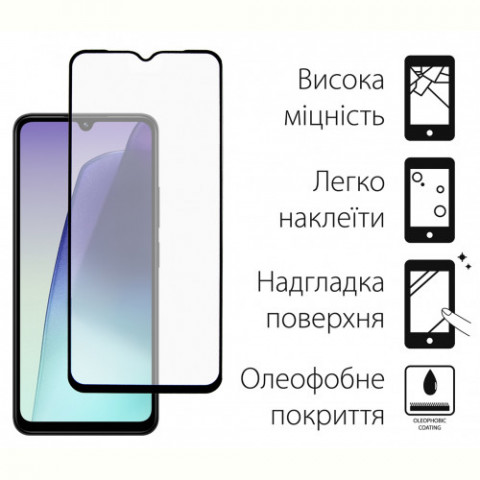 Захисне скло Dengos для Xiaomi Redmi A4 Black Full Glue (TGFG-383)