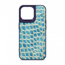 Чохол Harder Crocosaur для Apple iPhone 14 Pro Max Blue (ARM76730)