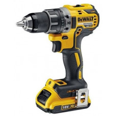 Шурупокрут-дриль акумуляторний DeWALT XR Li-Ion 18В акб 2х2А·год 70Нм 550-2000об/хв кейс, ЗП 1.5кг