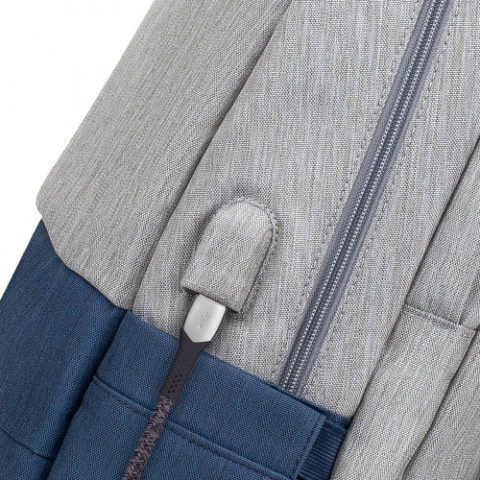 Рюкзак Rivacase 7567 17.3" Grey/Dark Blue