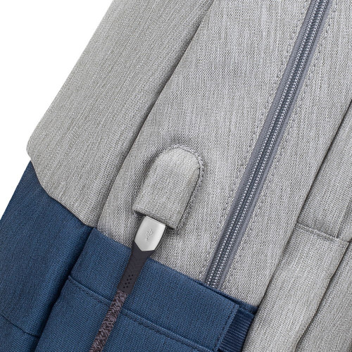 Рюкзак Rivacase 7567 17.3" Grey/Dark Blue