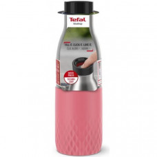 Термопляшка Tefal Bludrop, 500мл, нержавіюча сталь, пластик, рожевий
