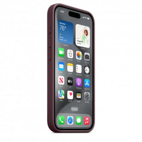 Чохол Apple iPhone 15 Pro FineWoven Case with MagSafe Mulberry (MT4L3)