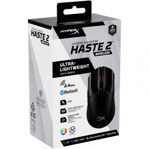 Мишка бездротова HyperX Pulsefire Haste 2 WL Black (6N0B0AA)