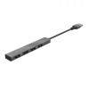 Концентратор Trust Halyx Aluminium USB-А Grey (23786)