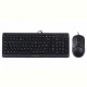Комплект (клавіатура, мишка) A4Tech F1512 Black USB