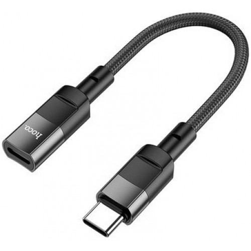 Адаптер Hoco U107 USB-C - Lightning (M/F), 0.1 м, Black (U107CLB)