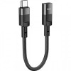 Адаптер Hoco U107 USB-C - Lightning (M/F), 0.1 м, Black (U107CLB)