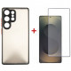 Чохол-накладка Dengos Matt для Samsung Galaxy S25 Ultra SM-S938 Black (DG-KM-144) + захисне скло