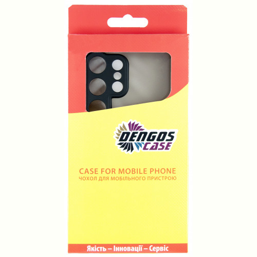 Чохол-накладка Dengos Matt для Samsung Galaxy S25 Ultra SM-S938 Black (DG-KM-144) + захисне скло