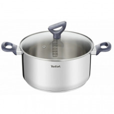 Каструля Tefal Daily Cook з кришкою, 24см, нержавіюча сталь, алюміній, бакеліт