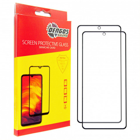 Захисне скло Dengos для Motorola G05 Black Full Glue (DG-TG2P-74) 2шт