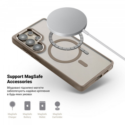 Чохол ArmorStandart Unit MagSafe для Samsung S25 Ultra Titanium Grey (ARM82267)