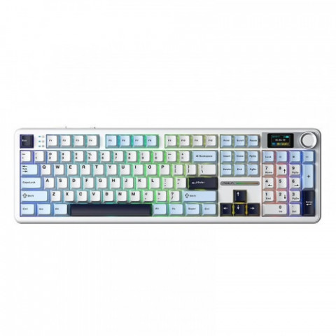 Клавіатура бездротова Aula F108 Pro White (6978080501318)