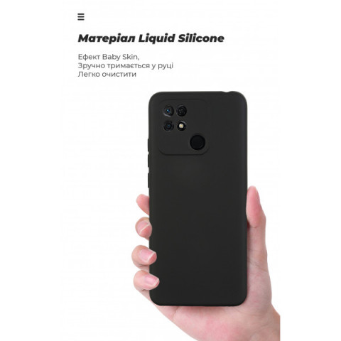 Чохол ArmorStandart ICON для Xiaomi Redmi 10C Camera cover Black (ARM61308)