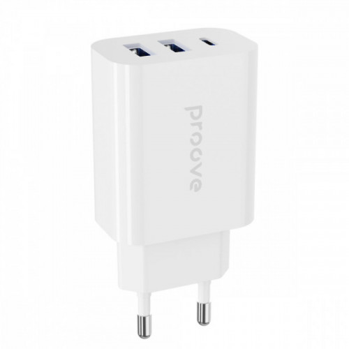 МЗП Proove Rapid 30W (2 USB + Type-C) white Купити в Україні