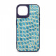 Чохол Harder Crocosaur для Apple iPhone 15 Blue (ARM76700)