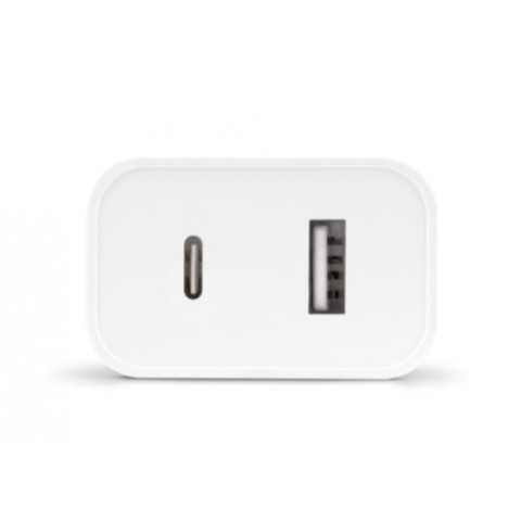 Мережевий зарядний пристрій Ttec SmartCharger Duo PD USB-C/USB-A 32Вт White (2SCS24B)