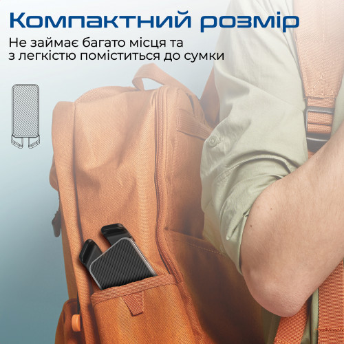 Охолоджуюча пiдставка для ноутбука Promate PocketMount Grey