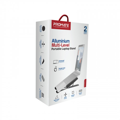 Охолоджуюча пiдставка для ноутбука Promate PocketMount Grey