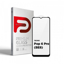 Захисне скло ArmorStandart Full Glue для Tecno POP 6 Pro (BE8) Black (ARM64794)