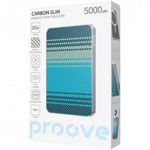 Зовнішній акумулятор Proove Carbon Slim 5000mAh 20W Nightfall (PBCS20010051)